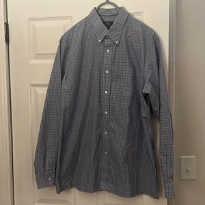 Dockers Shirt Mens Large tall wrinkle resistant button down